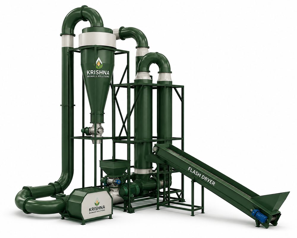 Flash dryer machine